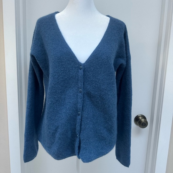 Sezane Sweaters - Sezane Women's Blue Cardigan